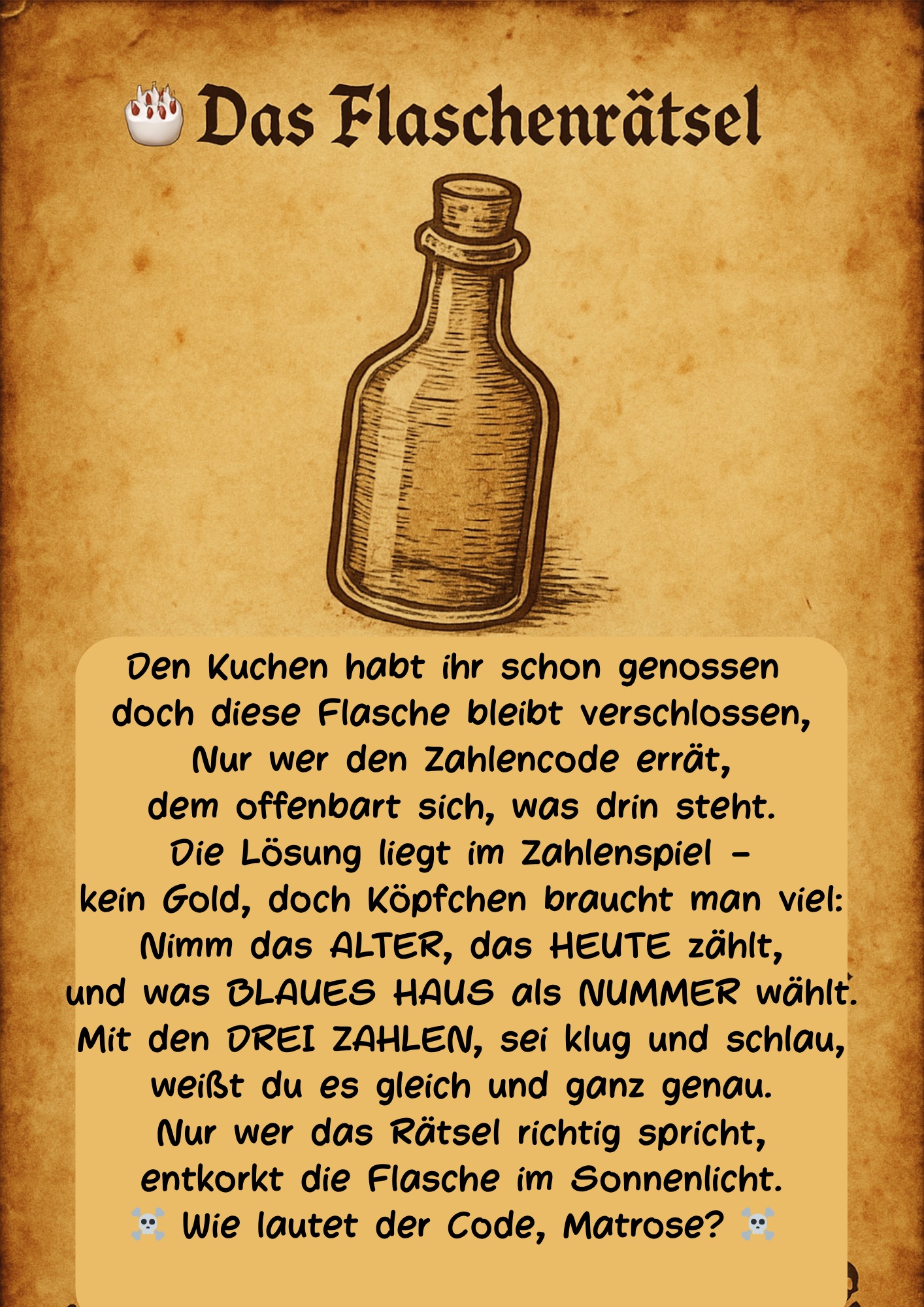 Flaschenrätsel